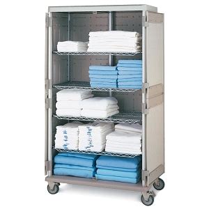 Starsys Enclosed Linen Exchange Cart By InterMetro Medline Industries