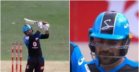 Video Rashid Khan Lights Up Stadium With 104 Metre Six For Adelaide