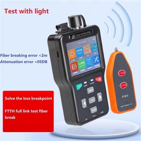 7 In 1 Pro Mini OTDR Fiber Optic Reflectometer 7 Functions VFL OLS OPM