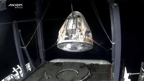 Spacex Dragon Capsule Carrying Private Ax 2 Astronauts Splashes Down