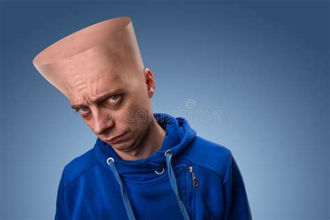 Strange man with big head stock photo. Image of individual - 50822914