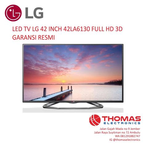 Jual LED TV LG 42 INCH 42LA6130 FULL HD 3D GARANSI RESMI Kab Jember