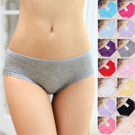 Fashion Sexy Modal Women Underwear Sexy Lace Briefs Panties Underpants