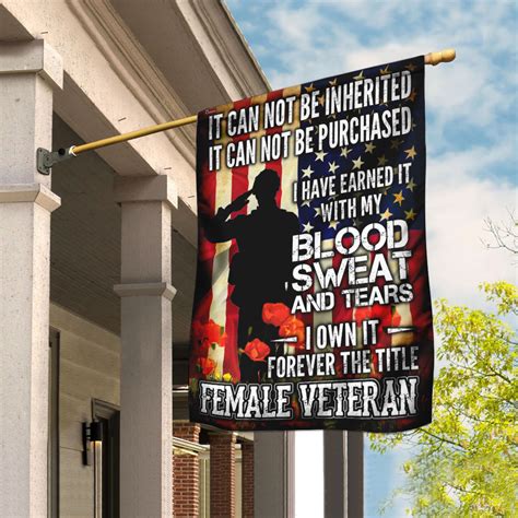 Order The Title Female Veteran Flag From Brightroomy Now