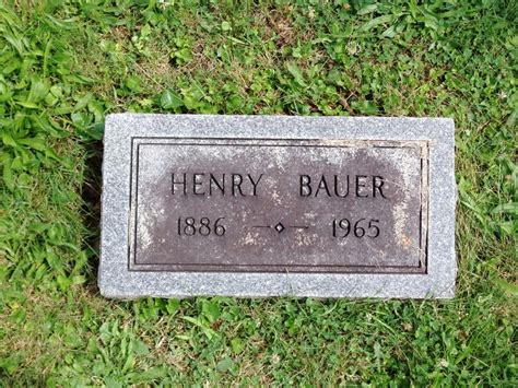 Henry Bauer 1886 1965 Find A Grave Memorial