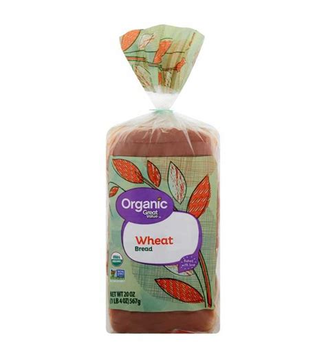 Great Value Organic Wheat Bread, 20 oz