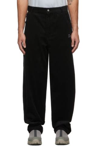 Dime Pantalon Noir En Velours C Tel De Coton Ssense France