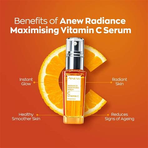 Anew Radiance Maximising Serum Vitamin C Benefits Social Media Ideas