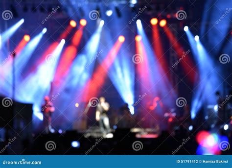 Outdoor rock concert stock photo. Image of nightlife - 51791412