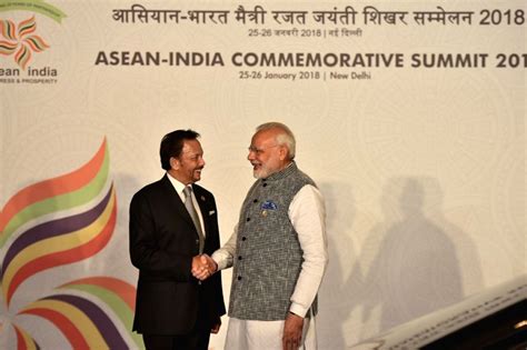 Pm Modi Sultan Of Brunei At Asean India Commemorative Summit