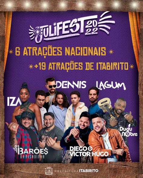 Por Meio De Sorteio Prefeitura Define Atra Es Locais Do Julifest