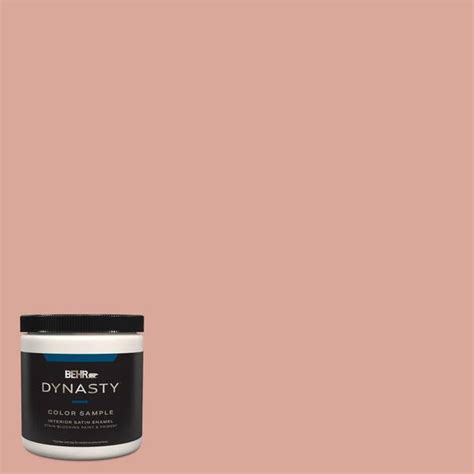 BEHR DYNASTY 8 Oz PMD 70 Cottage Rose Satin Enamel Stain Blocking