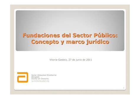 Pdf Fundaciones Del Sector P Blico Concepto Y Marco Jur Dico