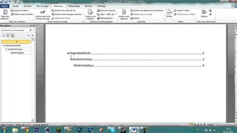 Tuto L Comment Faire Un Sommaire Automatique Sur Word YouTube