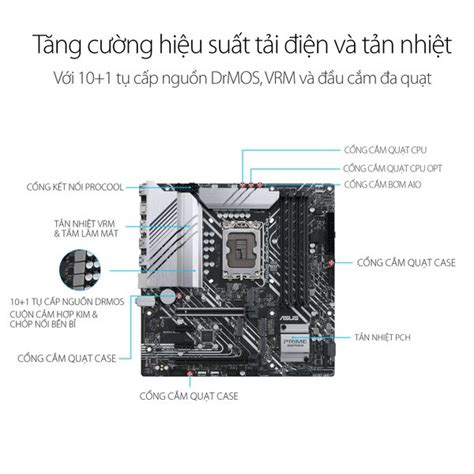 ASUS PRIME Z690M PLUS DDR4 chínhh hãng giá rẻ TPLAB