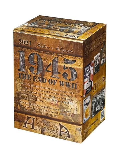 Historic Autographs 2021 1945 The End Of WWII Trading Card BLASTER Box