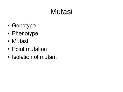 Ppt Perubahan Bahan Genetik Mutasi Powerpoint Presentation Free