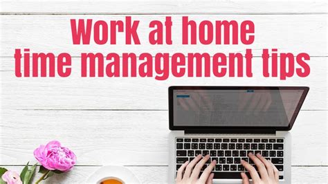 how to manage time working from home