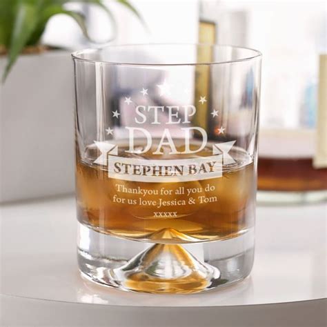 Personalised Step Dad Whisky Tumbler The Gift Experience