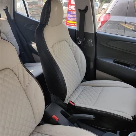 RideoFrenzy Luxury Nappa Leather Seat Covers For Hyundai Exter Xter