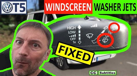 VW T5 Windscreen Washer Jets Not Working Fixed YouTube