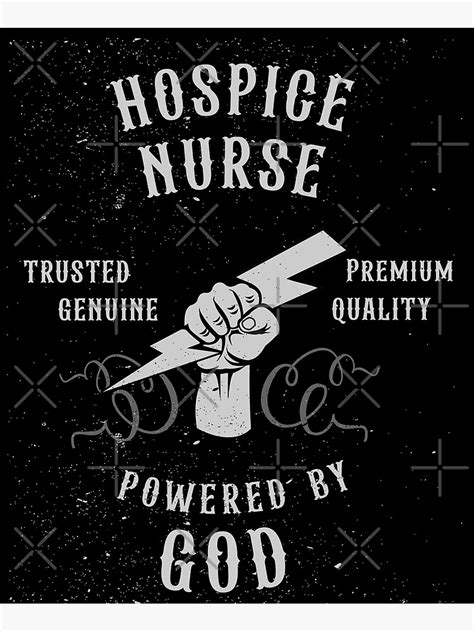 Hospice Nurse Genuine And Trusted Vintage Design Poster For Sale By