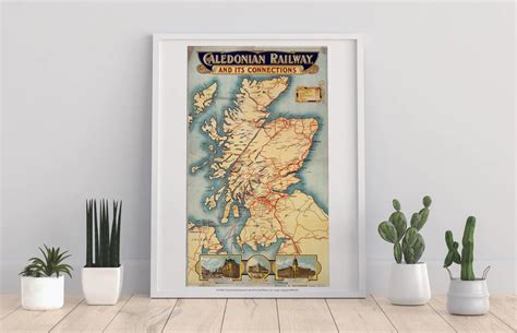 Caledonian Railway Map Print– The Blue Magpie