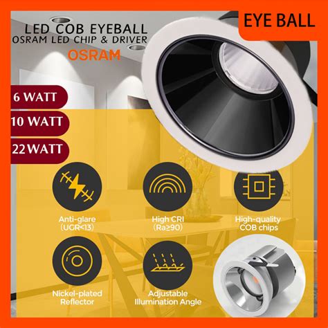 Sirim Osram Ledvance Led Cob Eyeball W W Osram Led Chip And