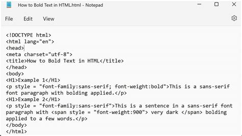 How To Bold Text In Html Instructions Teachucomp Inc