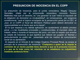 La presunción de inocencia PPT