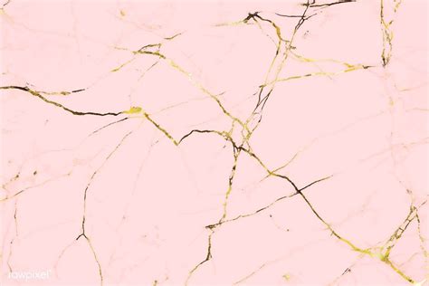 Download Premium Vector Of Pink And Gold Marble Patterned Background Marble Texture Pink