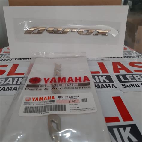 Jual Emblem Logo Aerox Gold B F B Original Yamaha Shopee Indonesia