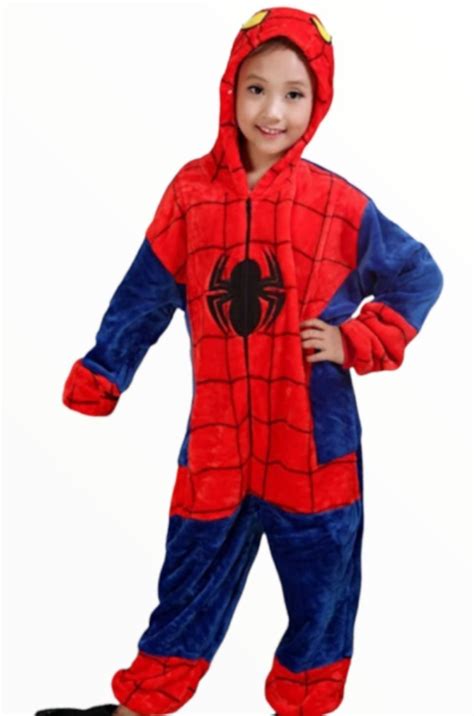 Pijama Mameluco Para Niño Kigurumi Hombre Araña Spiderman Meses sin