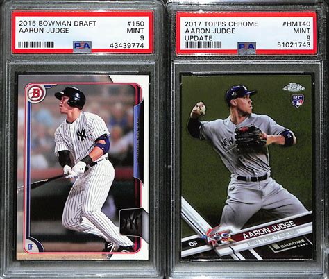 Lot Lot Of Aaron Judge Rookie Baseball Cards Psa Graded