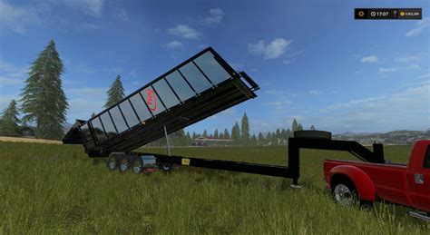 Fliegl Gooseneck Tipper V Trailer Farming Simulator Mod Ls