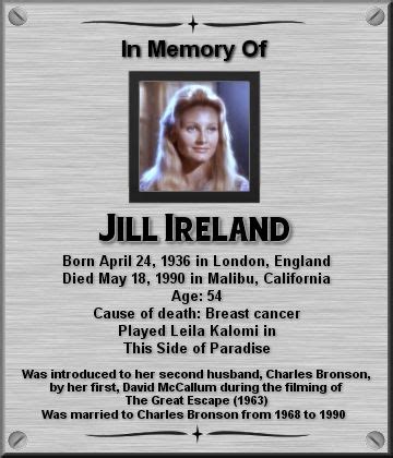 Jill Ireland | Star trek actors, Star trek tv, Star trek images