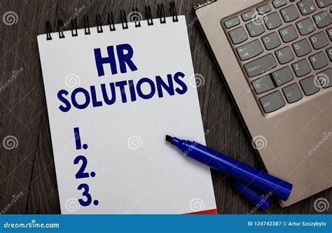 Handwriting Text Hr Solutions Concept Meaning Outsourced Human Resources Consultancy And