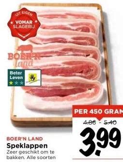 Boer N Land Speklappen Aanbieding Bij Vomar