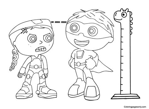 Super Why Y Wonder Red Coloring Pages Super Why Coloring Pages Páginas Para Colorear Para