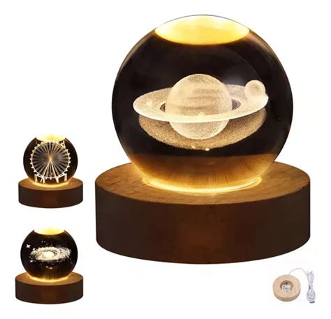 Luz Other Bola De Cristal Esfera Espacial 3d Iluminacion Hogar Luz