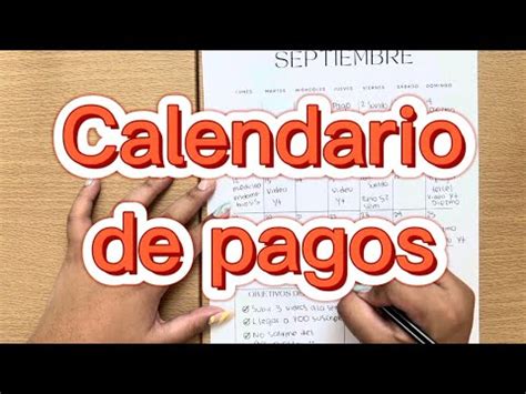 CÓMO ORGANIZAR MIS PAGOS DEL MES USANDO LA PLANTILLA DE CALENDARIO