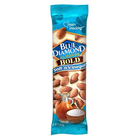 Blue Diamond Almonds Bold Salt N Vinegar Almonds 1 5 Oz Bag 12 Pack