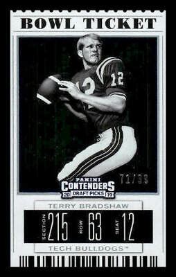 Panini Contenders Draft Terry Bradshaw Bowl Ticket