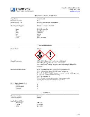 Fillable Online Msds Of Cobalt Metal Fax Email Print Pdffiller