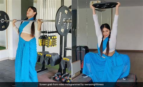 Reena Singh A Fitness Coach Works Out In A Saree And Her Power Workout Video Has Gone Viral