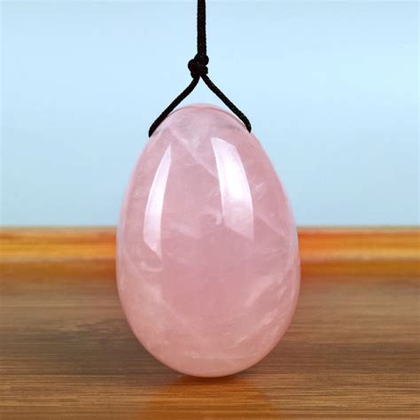 Huevos De Jade Perforados Yoni Natural De Cuarzo Rosa Para Kegel