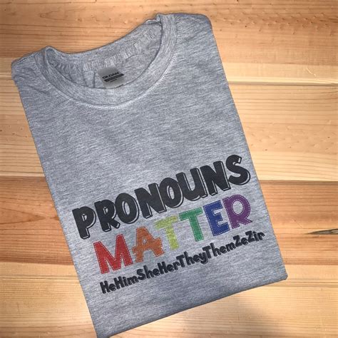 Pronouns Matter Set Of 2 Designs SVG PNG Eps Cut Etsy