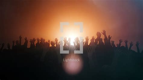 Praying hands with illuminated background — Photo — Lightstock