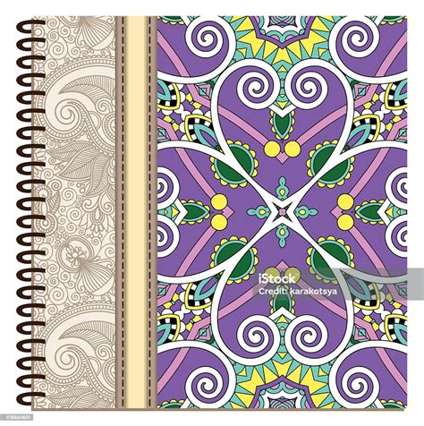 Design Of Spiral Ornamental Notebook Cover Stock Illustration ...