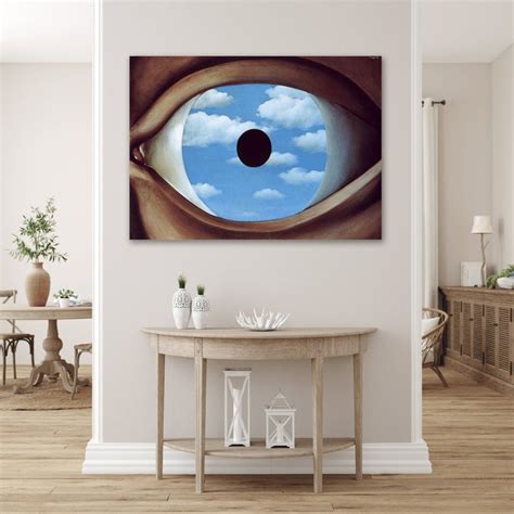 Rene Magritte the False Mirror Canvas Print Famous Artist - Etsy